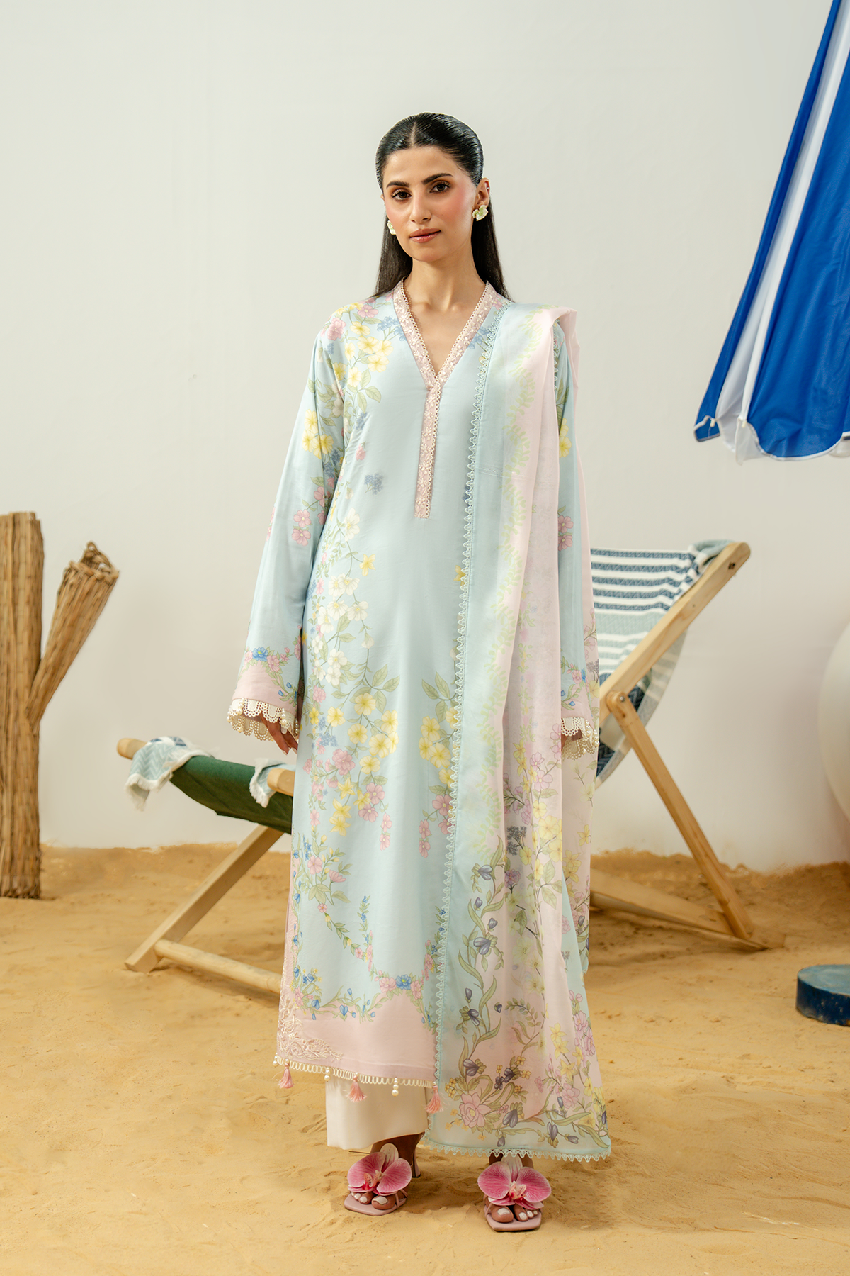 Zarposh | Sundaze Luxe Pret | Fiora by Zarposh - Designer Dress  - Type : Ladies Clothes - Available at Libayah - 100% Original 
