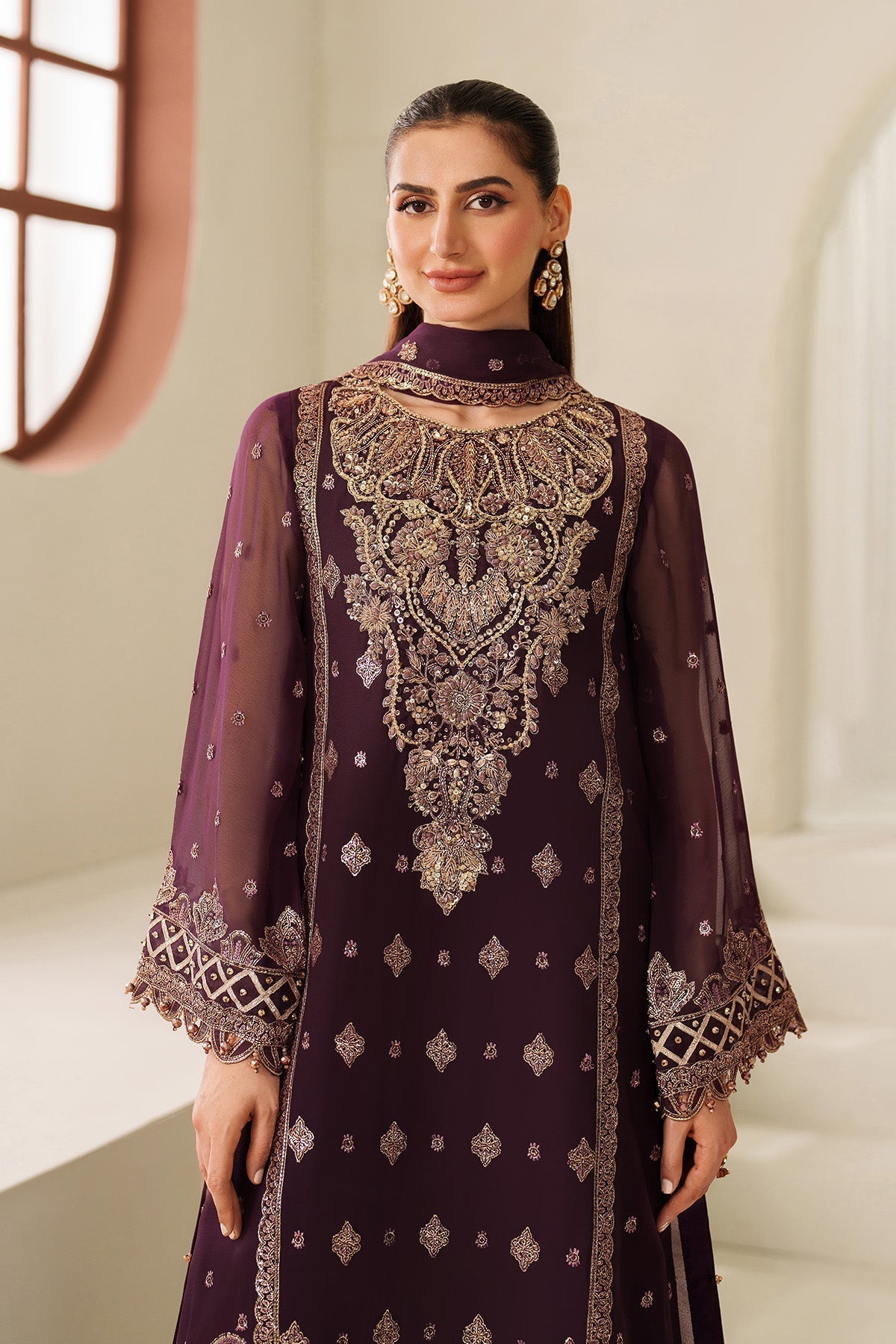 Alizeh | Reena Handmade 25 | AF-HM-4053-Tehwar by Alizeh - Designer Dress  - Type : Ladies Clothes - Available at Libayah - 100% Original 