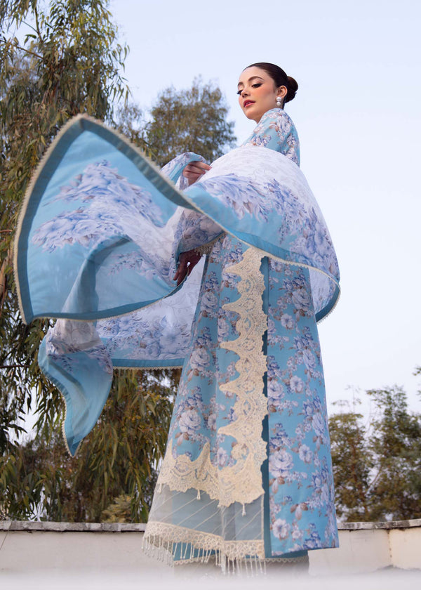 Myeesha | Lamhay Luxury Lawn 25 | Shabnam by Myeesha - Designer Dress - Type: Ladies Clothes - Available at Libayah - 100% Original