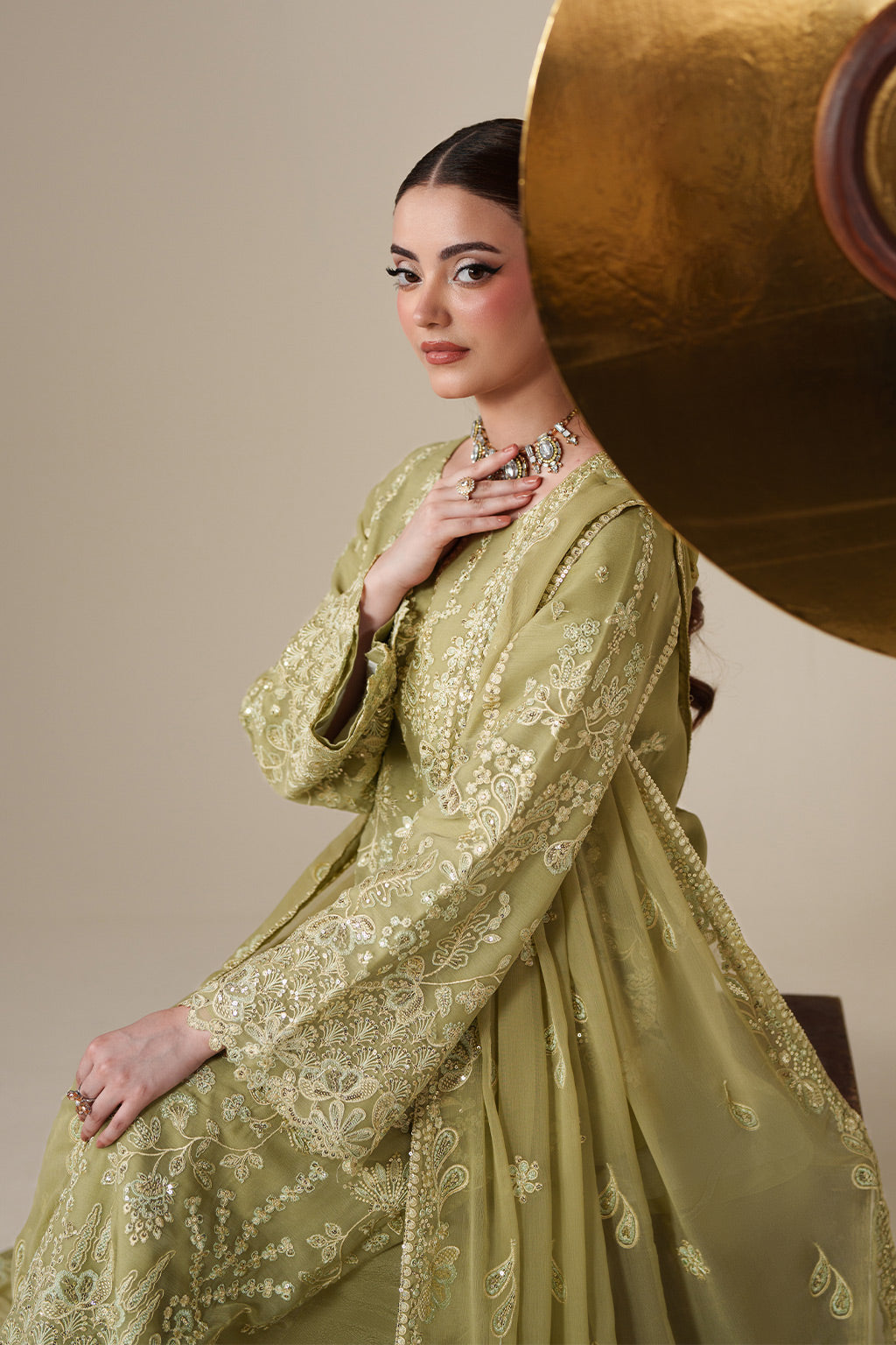Emaan Adeel | Nouvelle Luxury Chiffon | NOLA by Emaan Adeel - Designer Dress  - Type : Ladies Clothes - Available at Libayah - 100% Original 