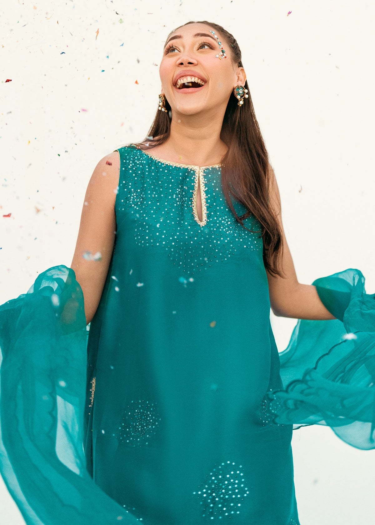 Umsha | Confetti 25 | SPRUCE GLOW by Umsha - Designer Dress - Type: Ladies Clothes - Available at Libayah - 100% Original
