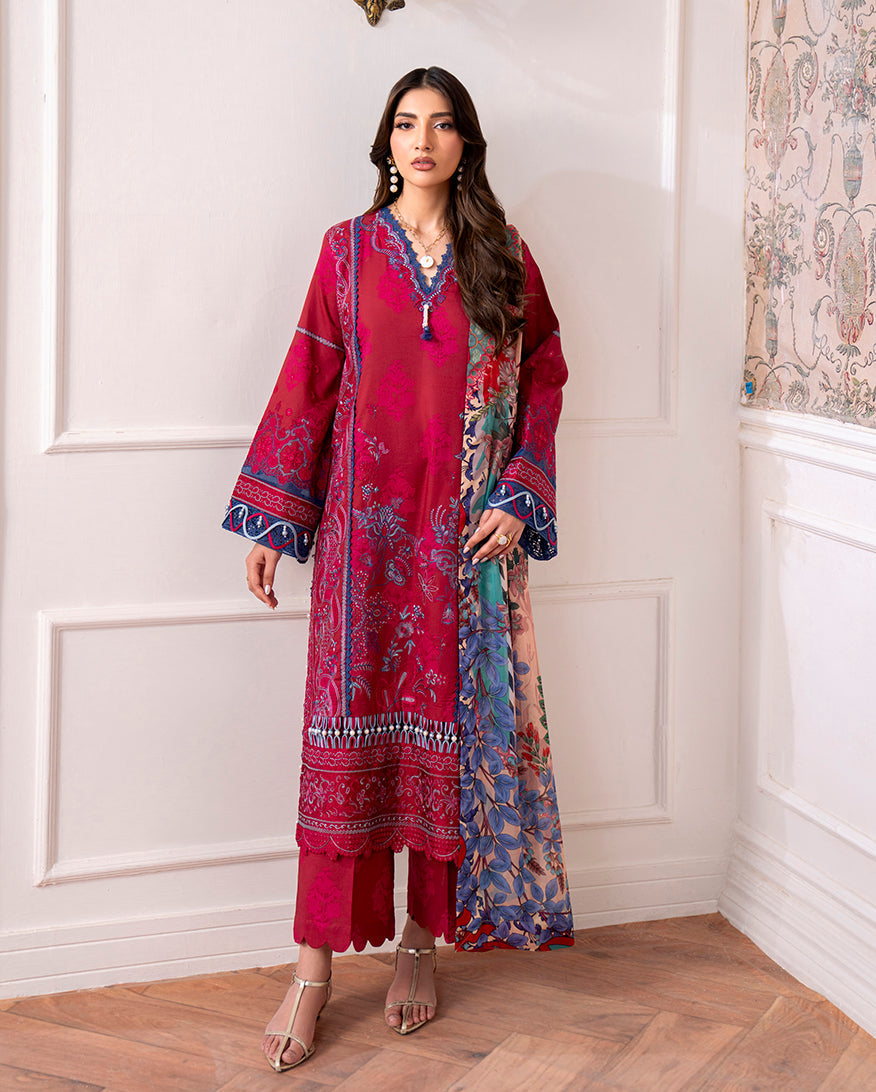 Roheenaz | Aezel Embroidered Cambric | Oriva by Roheenaz - Designer Dress  - Type : Ladies Clothes - Available at Libayah - 100% Original 