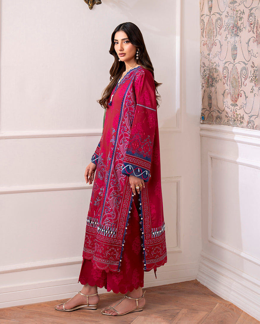 Roheenaz | Aezel Embroidered Cambric | Oriva by Roheenaz - Designer Dress  - Type : Ladies Clothes - Available at Libayah - 100% Original 