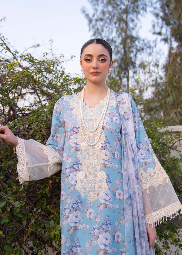 Myeesha | Lamhay Luxury Lawn 25 | Shabnam by Myeesha - Designer Dress - Type: Ladies Clothes - Available at Libayah - 100% Original