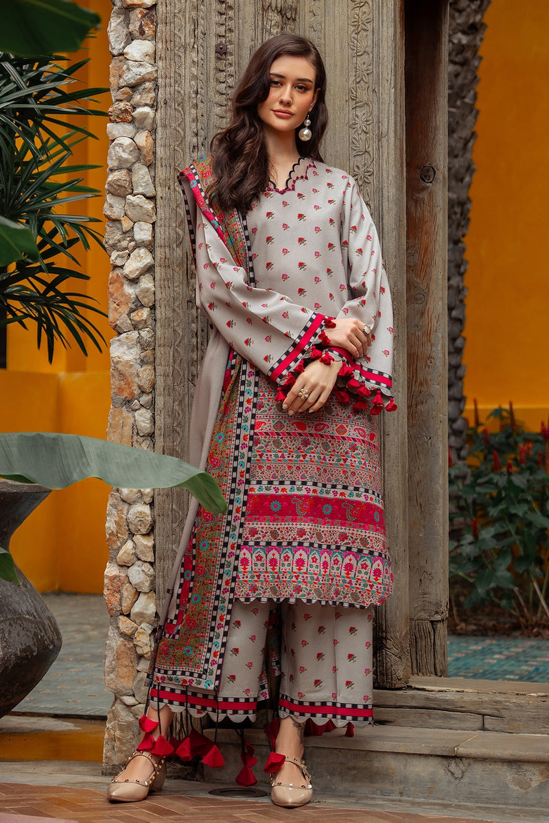 Charizma | C Prints Winter 25 |  3-PC Unstitched Printed Linen Collection CPW5-01 by Charizma - Designer Dress  - Type : Ladies Clothes - Available at Libayah - 100% Original 