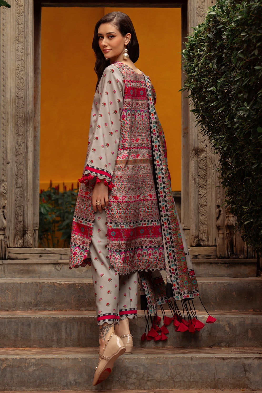 Charizma | C Prints Winter 25 |  3-PC Unstitched Printed Linen Collection CPW5-01 by Charizma - Designer Dress  - Type : Ladies Clothes - Available at Libayah - 100% Original 