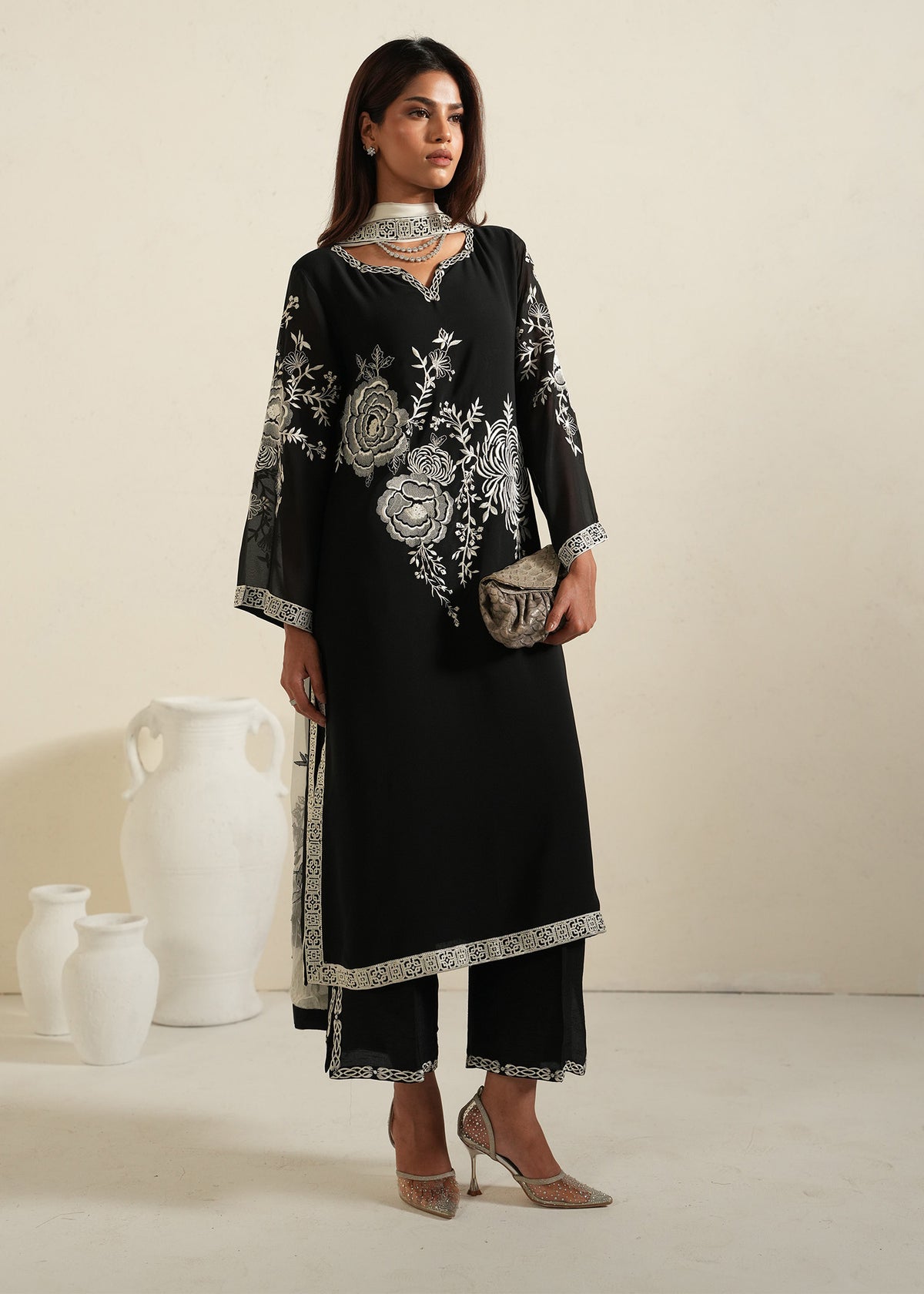 Mahgul | Alea Luxury Pret | Phantom by Mahgul - Designer Dress  - Type : Ladies Clothes - Available at Libayah - 100% Original 