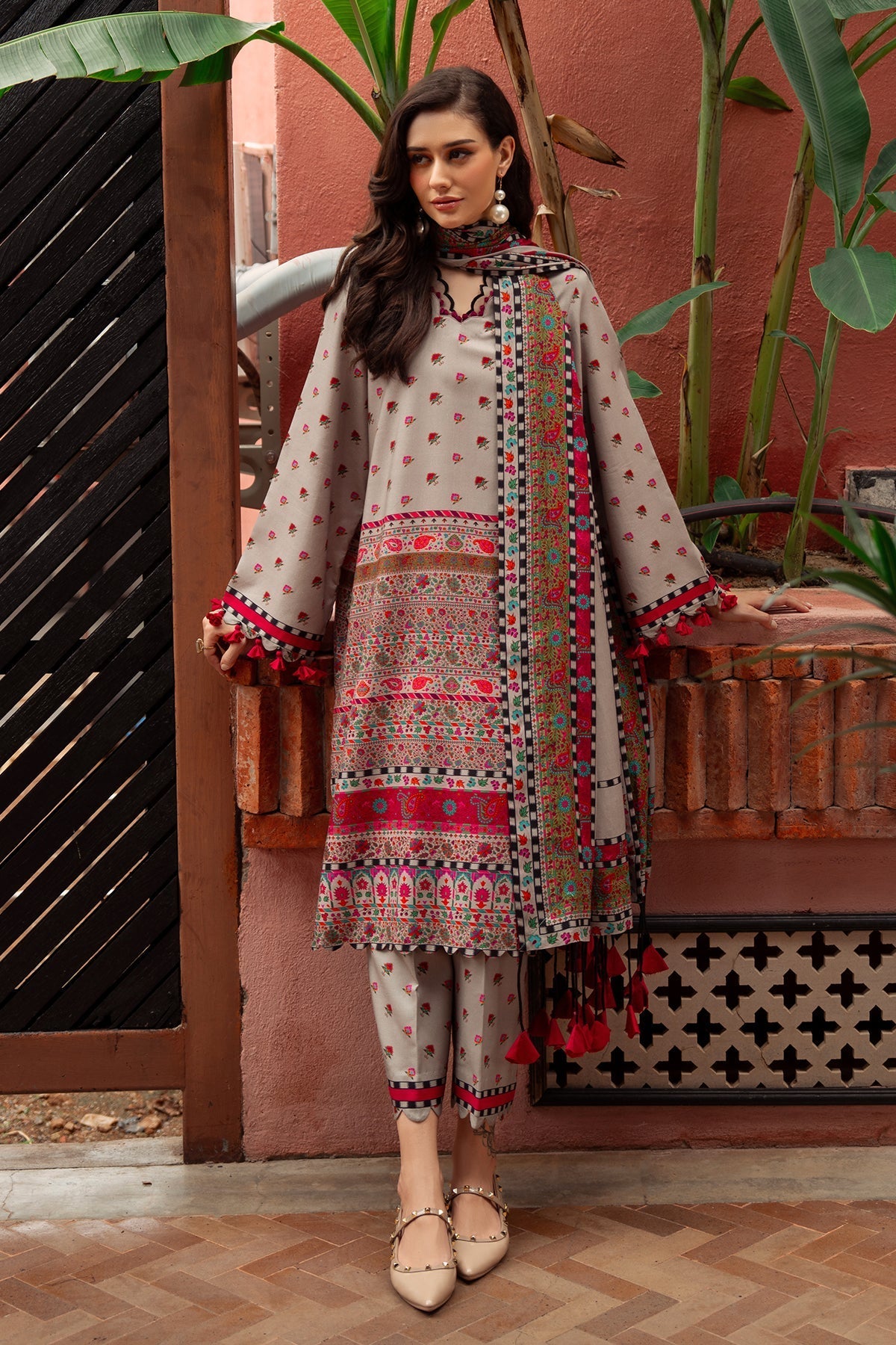Charizma | C Prints Winter 25 |  3-PC Unstitched Printed Linen Collection CPW5-01 by Charizma - Designer Dress  - Type : Ladies Clothes - Available at Libayah - 100% Original 