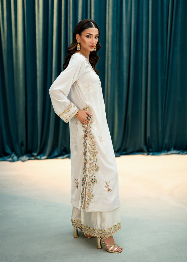 Umsha | Velvet Code | Imperial Ivory by Umsha - Designer Dress  - Type : Ladies Clothes - Available at Libayah - 100% Original 
