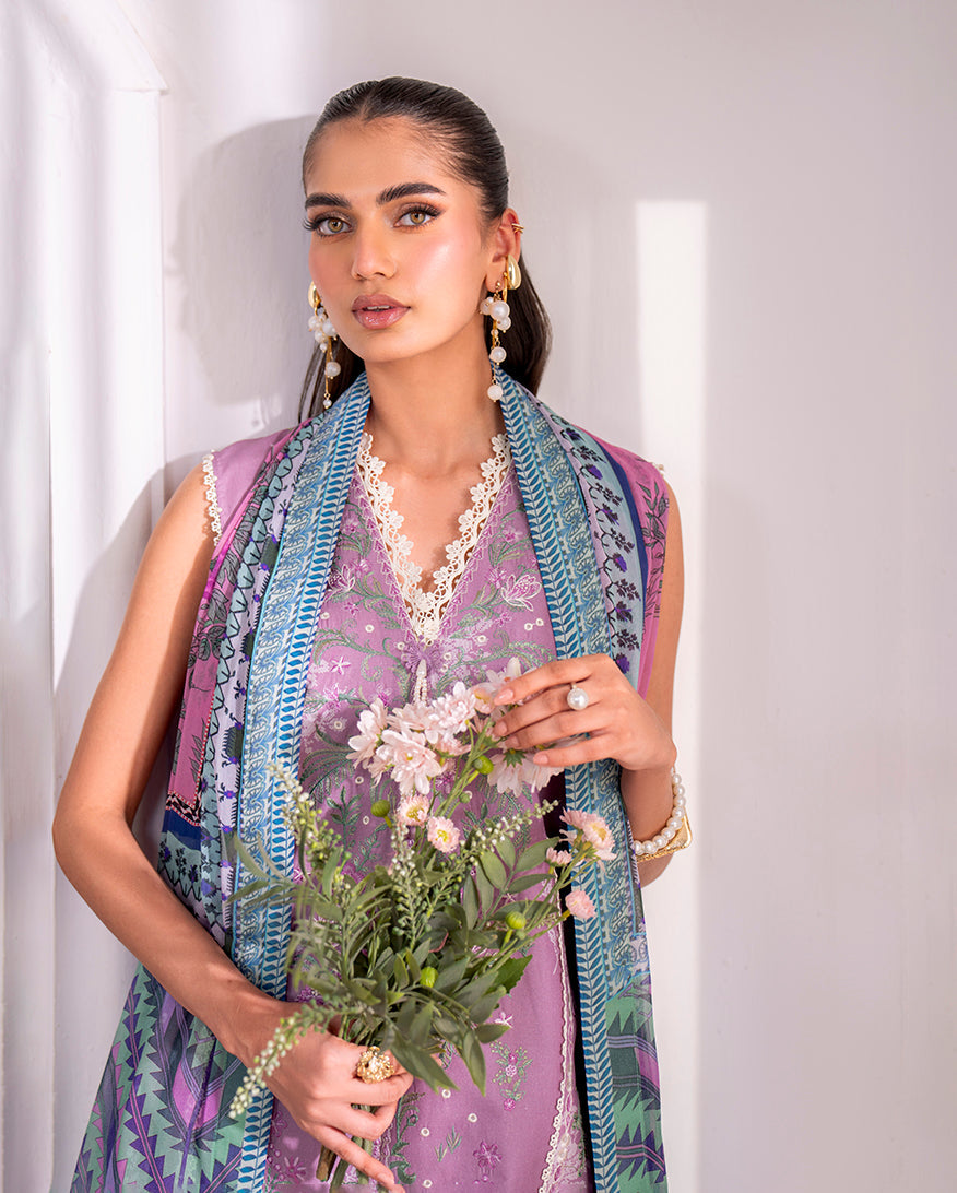 Roheenaz | Aezel Embroidered Cambric | Laila by Roheenaz - Designer Dress  - Type : Ladies Clothes - Available at Libayah - 100% Original 