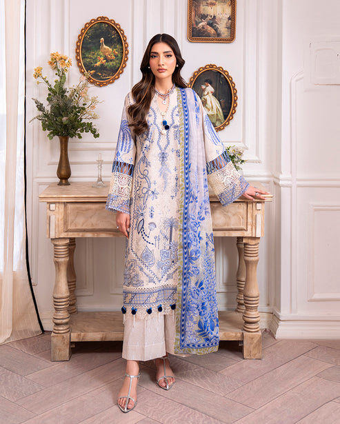 Roheenaz | Aezel Embroidered Cambric | Eleen by Roheenaz - Designer Dress  - Type : Ladies Clothes - Available at Libayah - 100% Original 