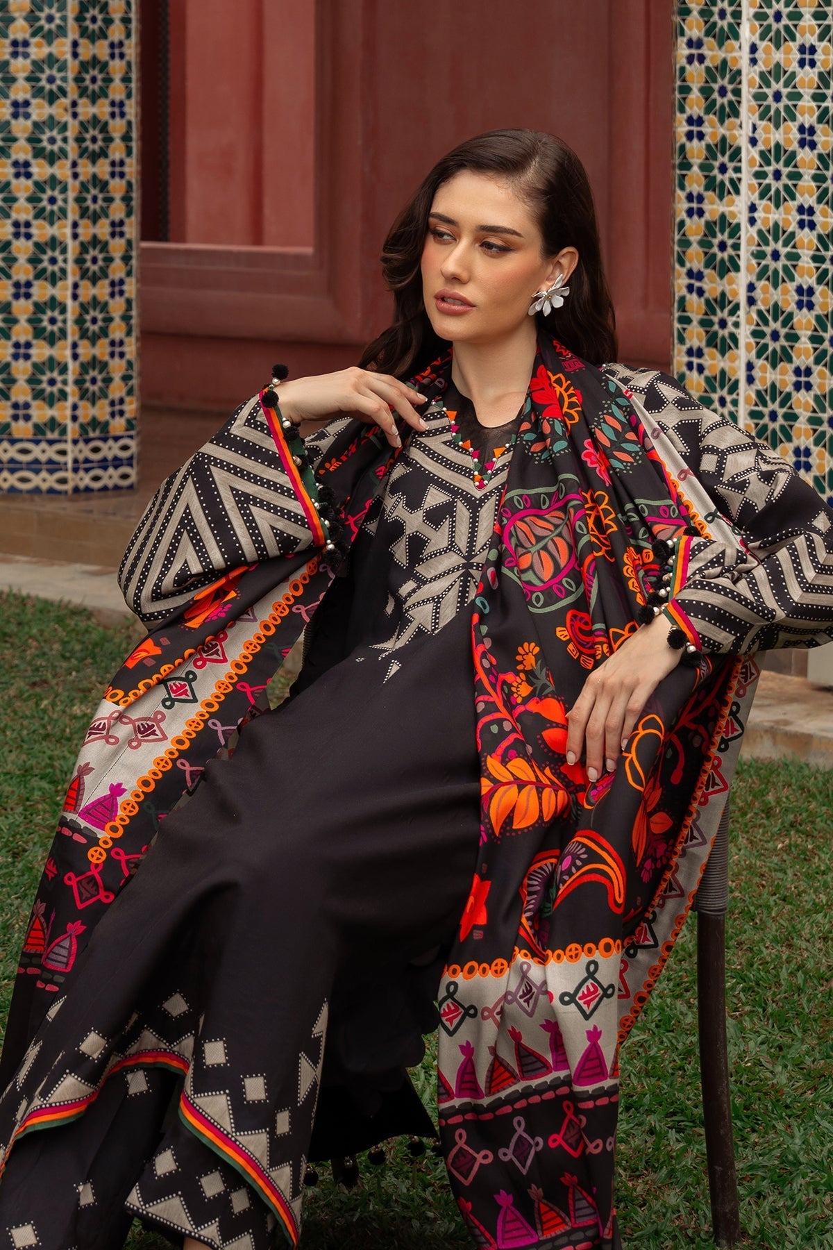 Charizma | C Prints Winter 25 |  3-PC Unstitched Printed Linen Collection CPW5-06 by Charizma - Designer Dress  - Type : Ladies Clothes - Available at Libayah - 100% Original 