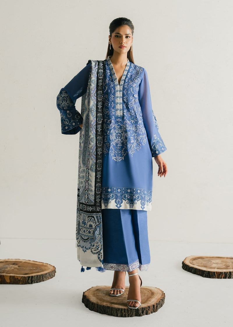 Mahgul | Alea Luxury Pret | Sapphire Mist by Mahgul - Designer Dress  - Type : Ladies Clothes - Available at Libayah - 100% Original 