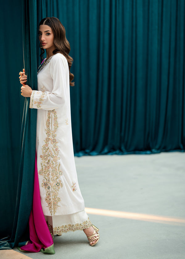 Umsha | Velvet Code | Imperial Ivory by Umsha - Designer Dress  - Type : Ladies Clothes - Available at Libayah - 100% Original 