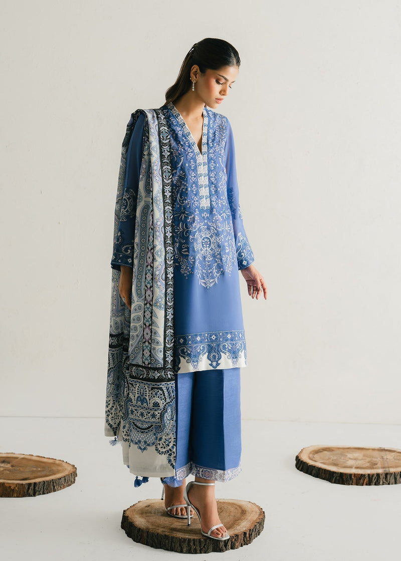 Mahgul | Alea Luxury Pret | Sapphire Mist by Mahgul - Designer Dress  - Type : Ladies Clothes - Available at Libayah - 100% Original 