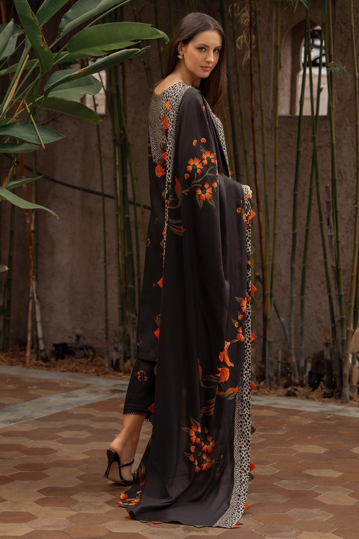 Charizma | C Prints Winter 25 |  3-PC Unstitched Printed Linen Collection CPW5-08 by Charizma - Designer Dress  - Type : Ladies Clothes - Available at Libayah - 100% Original 