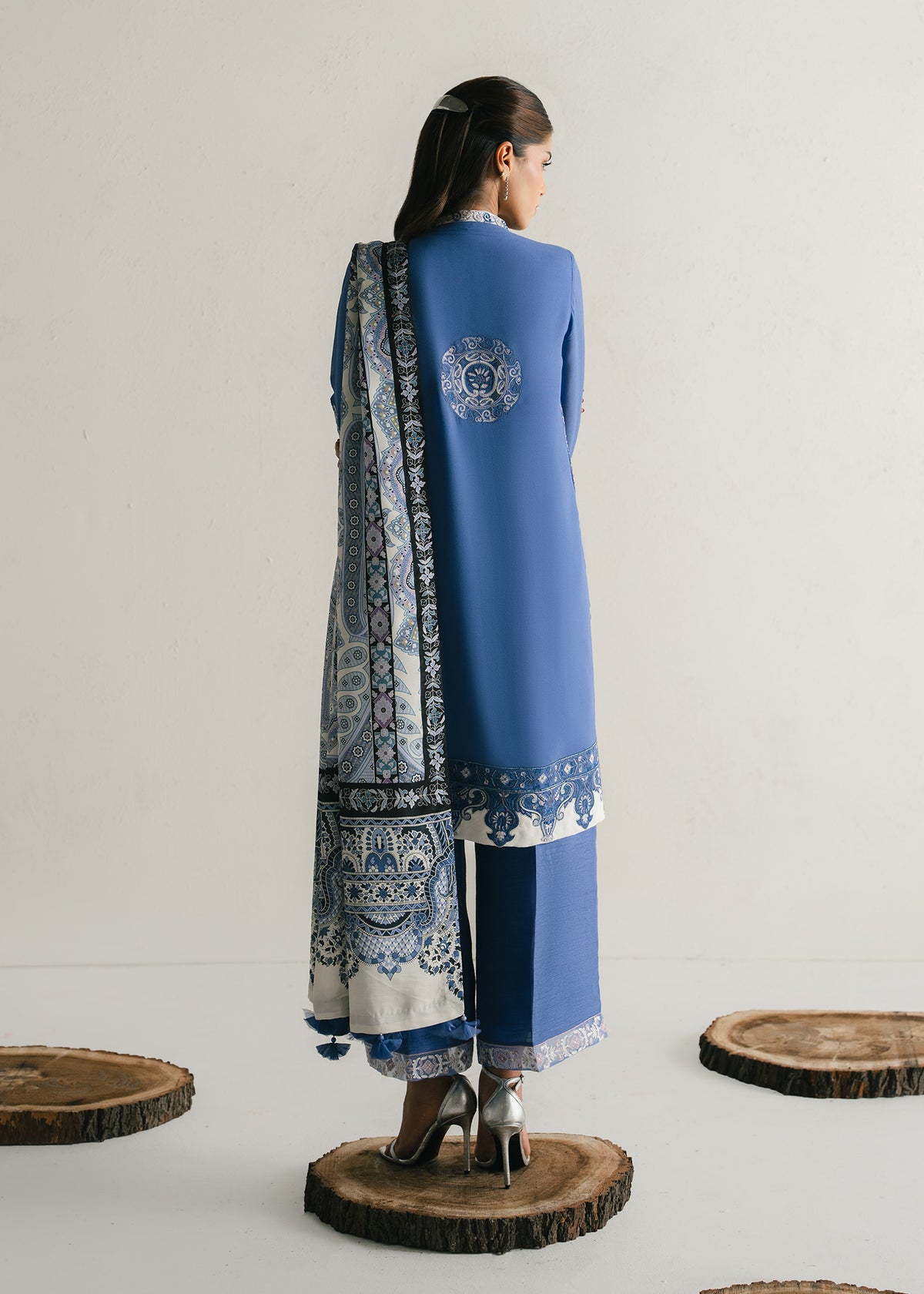 Mahgul | Alea Luxury Pret | Sapphire Mist by Mahgul - Designer Dress  - Type : Ladies Clothes - Available at Libayah - 100% Original 