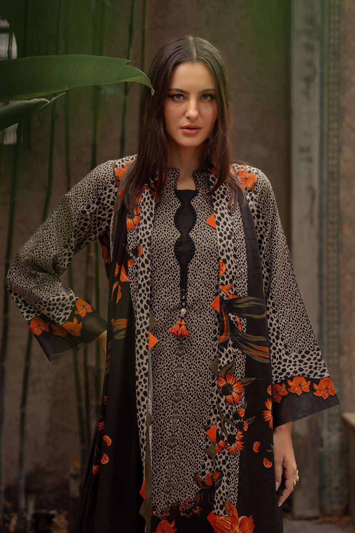 Charizma | C Prints Winter 25 |  3-PC Unstitched Printed Linen Collection CPW5-08 by Charizma - Designer Dress  - Type : Ladies Clothes - Available at Libayah - 100% Original 