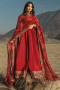 Charizma | Festive Pret | 3 Pcs Stitched Raw Silk Pishwas CMA-6-430-Mehroon by Charizma - Designer Dress  - Type : Ladies Clothes - Available at Libayah - 100% Original 