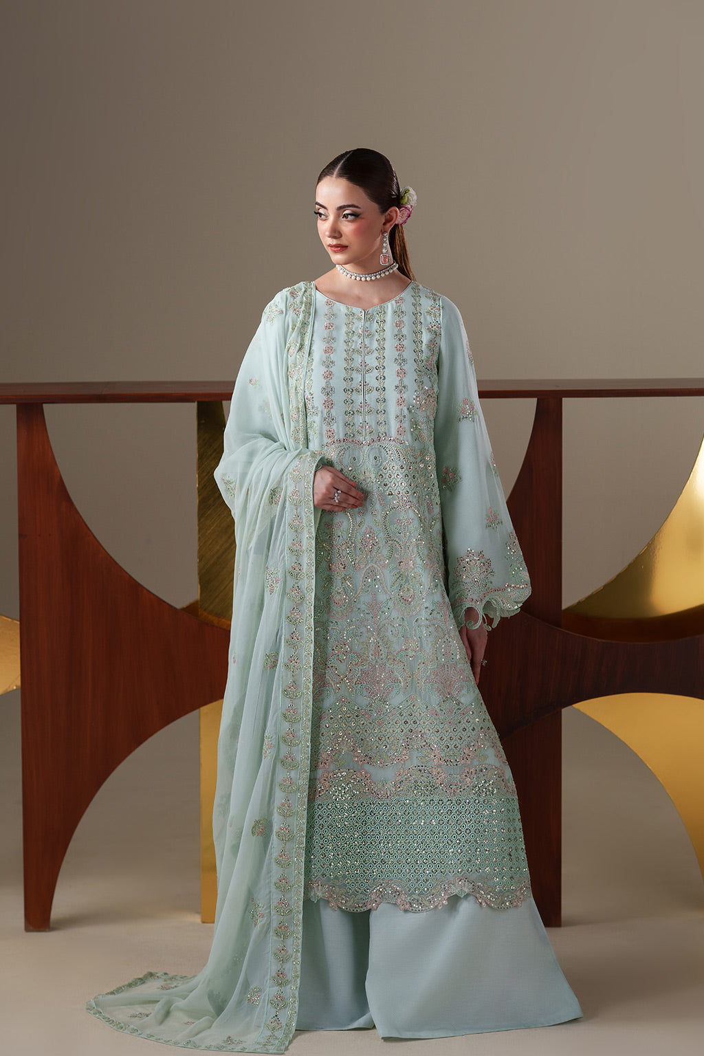 Emaan Adeel | Nouvelle Luxury Chiffon | ORLA by Emaan Adeel - Designer Dress  - Type : Ladies Clothes - Available at Libayah - 100% Original 