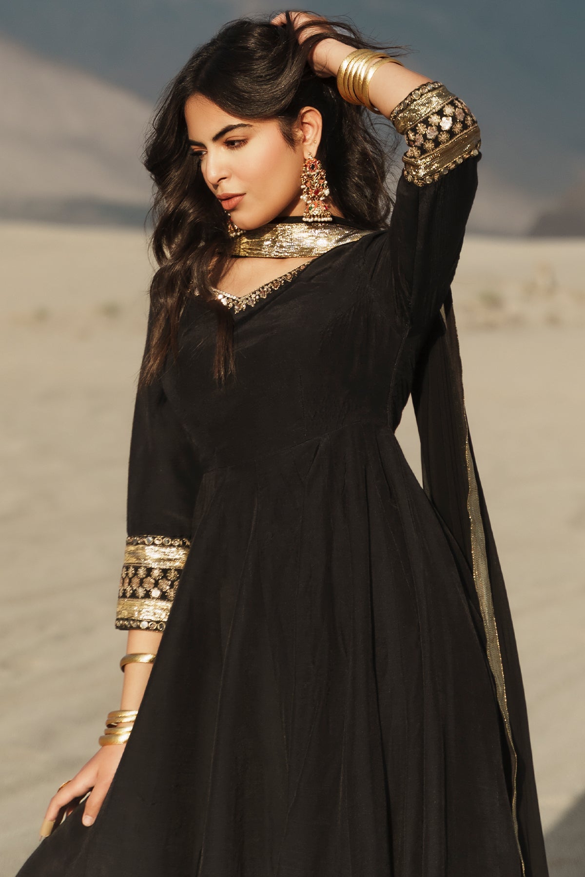Charizma | Festive Pret | 3 Pcs Stitched Raw Silk Pishwas CMA-6-467 by Charizma - Designer Dress  - Type : Ladies Clothes - Available at Libayah - 100% Original 