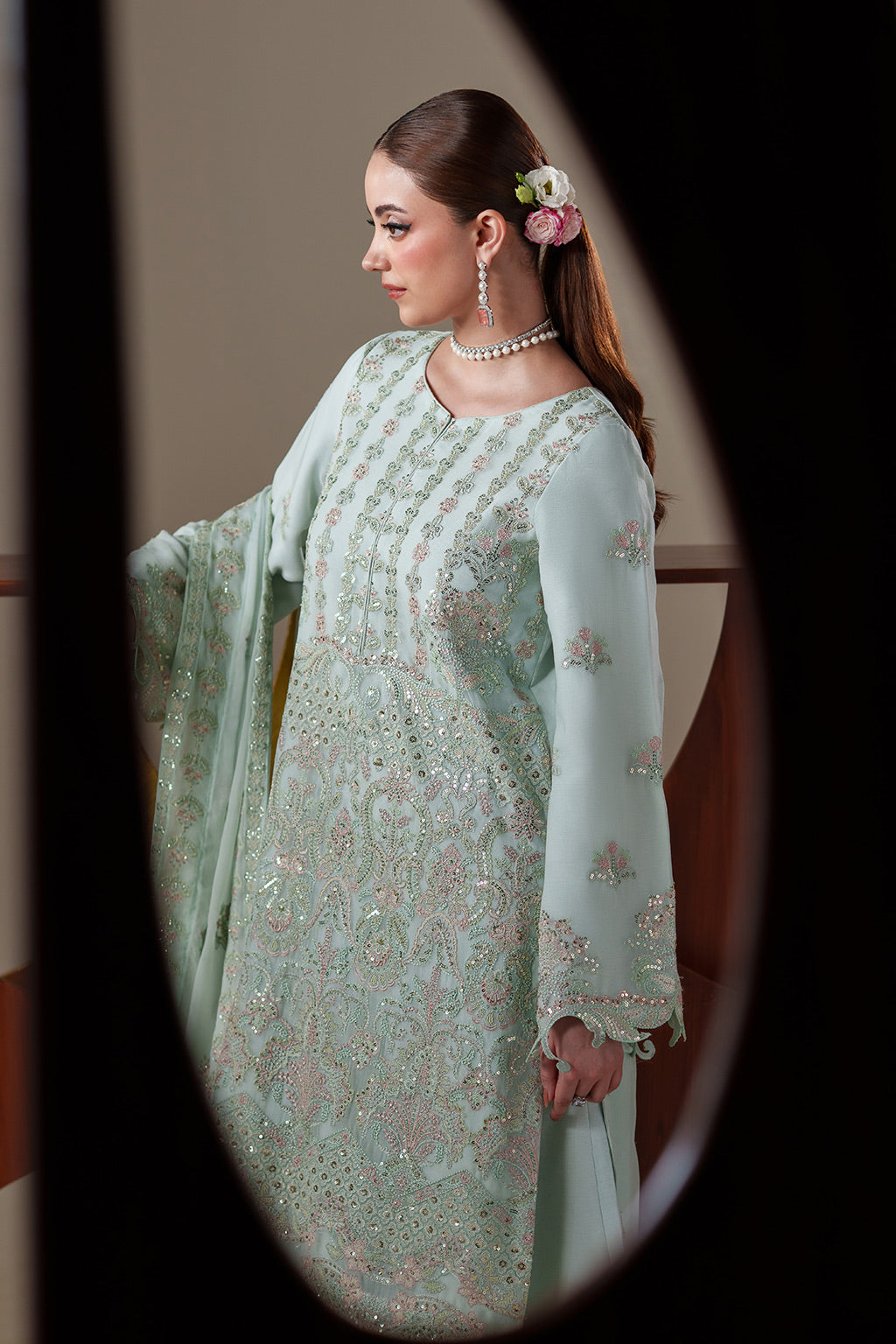 Emaan Adeel | Nouvelle Luxury Chiffon | ORLA by Emaan Adeel - Designer Dress  - Type : Ladies Clothes - Available at Libayah - 100% Original 