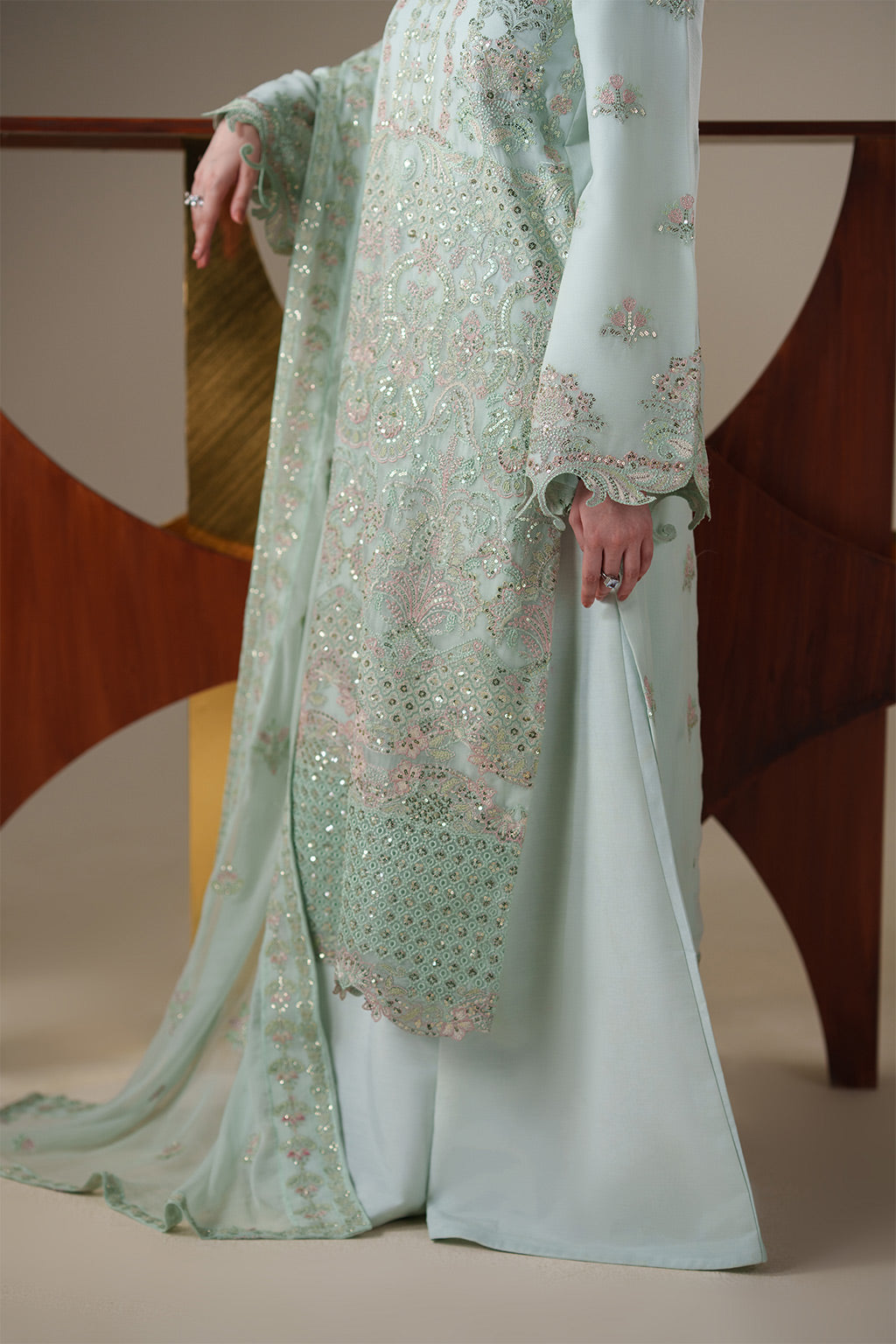 Emaan Adeel | Nouvelle Luxury Chiffon | ORLA by Emaan Adeel - Designer Dress  - Type : Ladies Clothes - Available at Libayah - 100% Original 