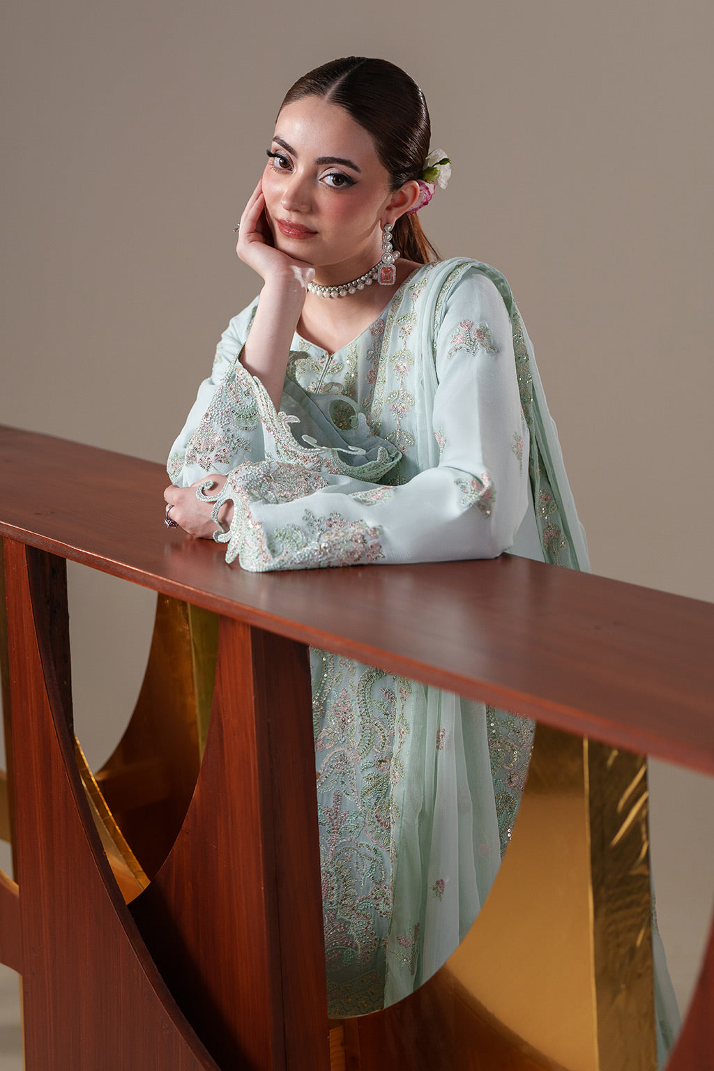 Emaan Adeel | Nouvelle Luxury Chiffon | ORLA by Emaan Adeel - Designer Dress  - Type : Ladies Clothes - Available at Libayah - 100% Original 