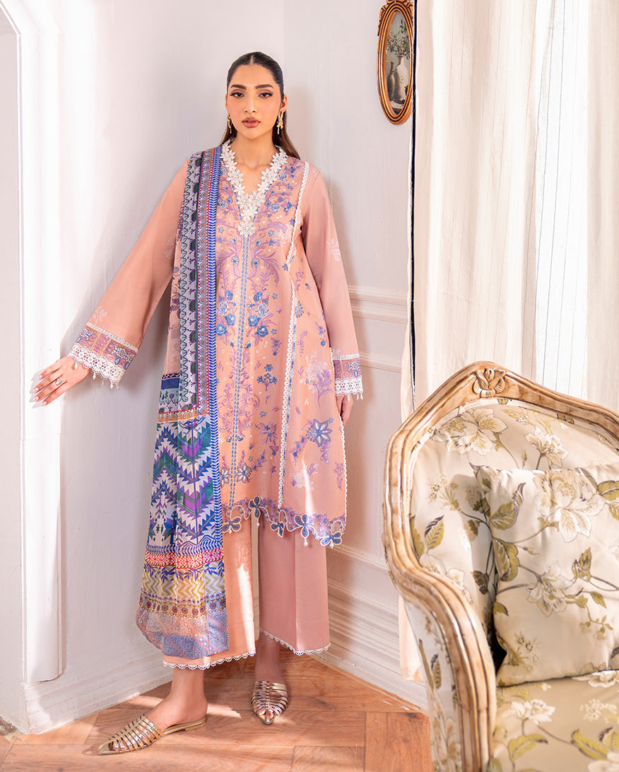 Roheenaz | Aezel Embroidered Cambric | Wareesha by Roheenaz - Designer Dress  - Type : Ladies Clothes - Available at Libayah - 100% Original 