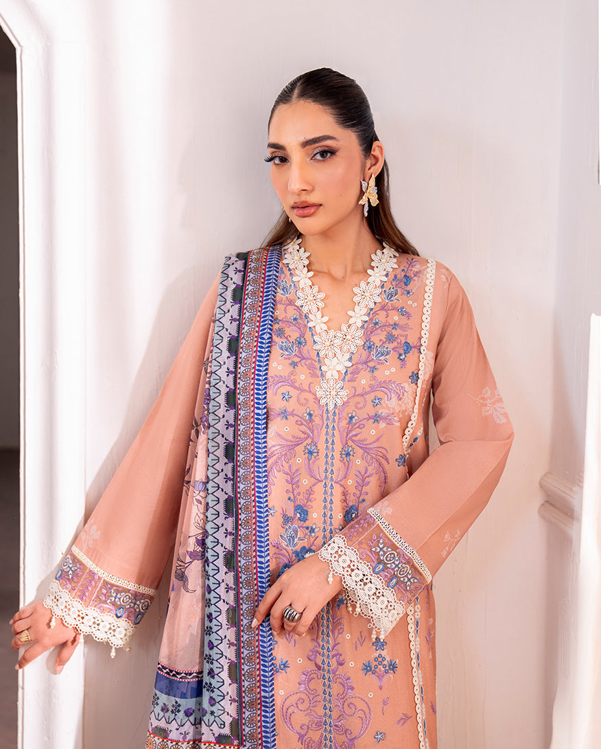 Roheenaz | Aezel Embroidered Cambric | Wareesha by Roheenaz - Designer Dress  - Type : Ladies Clothes - Available at Libayah - 100% Original 