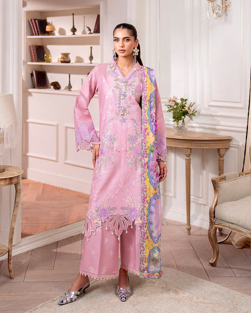 Roheenaz | Aezel Embroidered Cambric | Evale by Roheenaz - Designer Dress  - Type : Ladies Clothes - Available at Libayah - 100% Original 