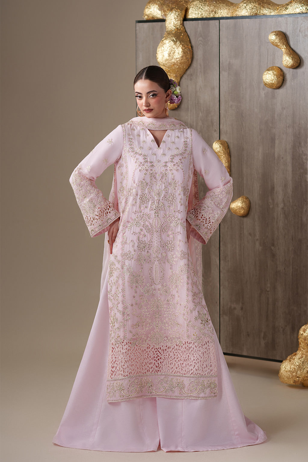 Emaan Adeel | Nouvelle Luxury Chiffon | LUNE by Emaan Adeel - Designer Dress  - Type : Ladies Clothes - Available at Libayah - 100% Original 