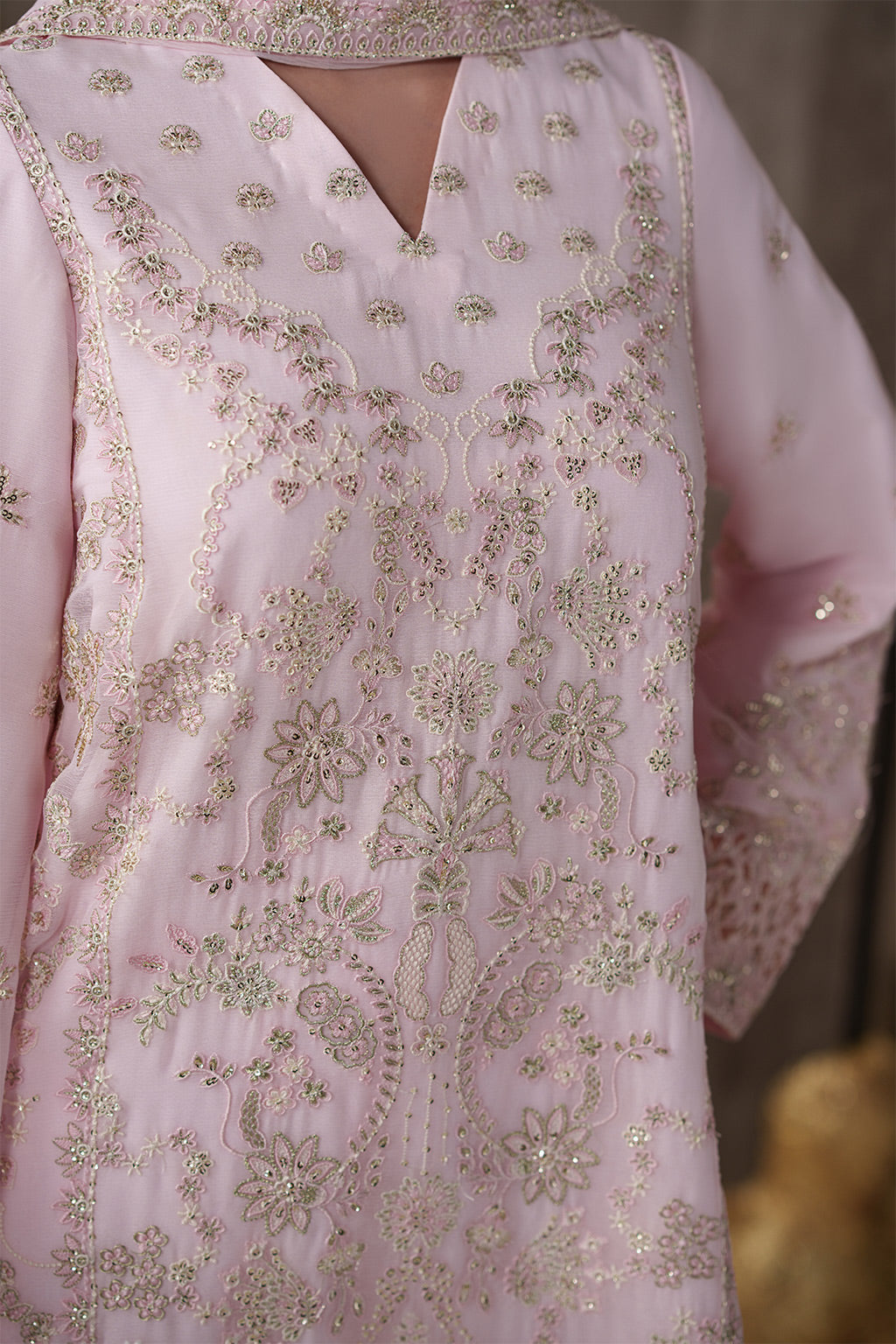 Emaan Adeel | Nouvelle Luxury Chiffon | LUNE by Emaan Adeel - Designer Dress  - Type : Ladies Clothes - Available at Libayah - 100% Original 