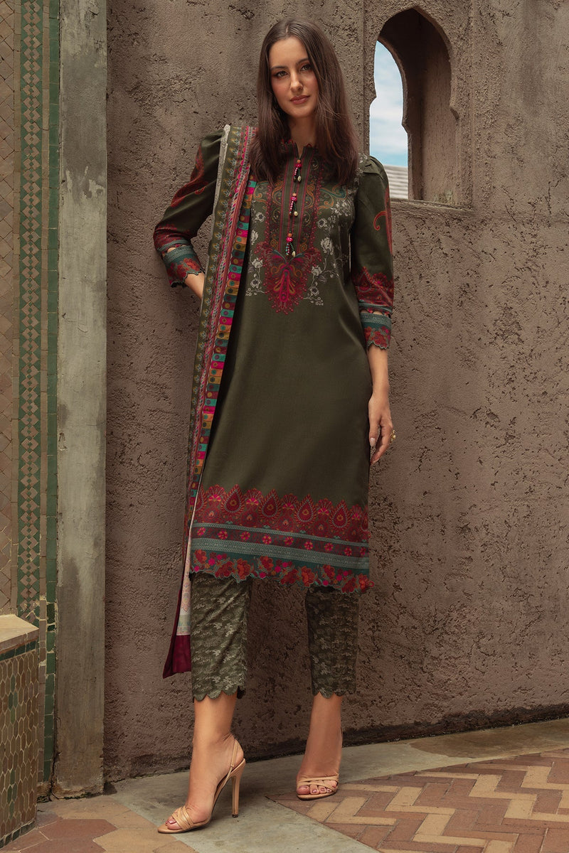 Charizma | C Prints Winter 25 |  3-PC Unstitched Printed Linen Collection CPW5-05 by Charizma - Designer Dress  - Type : Ladies Clothes - Available at Libayah - 100% Original 