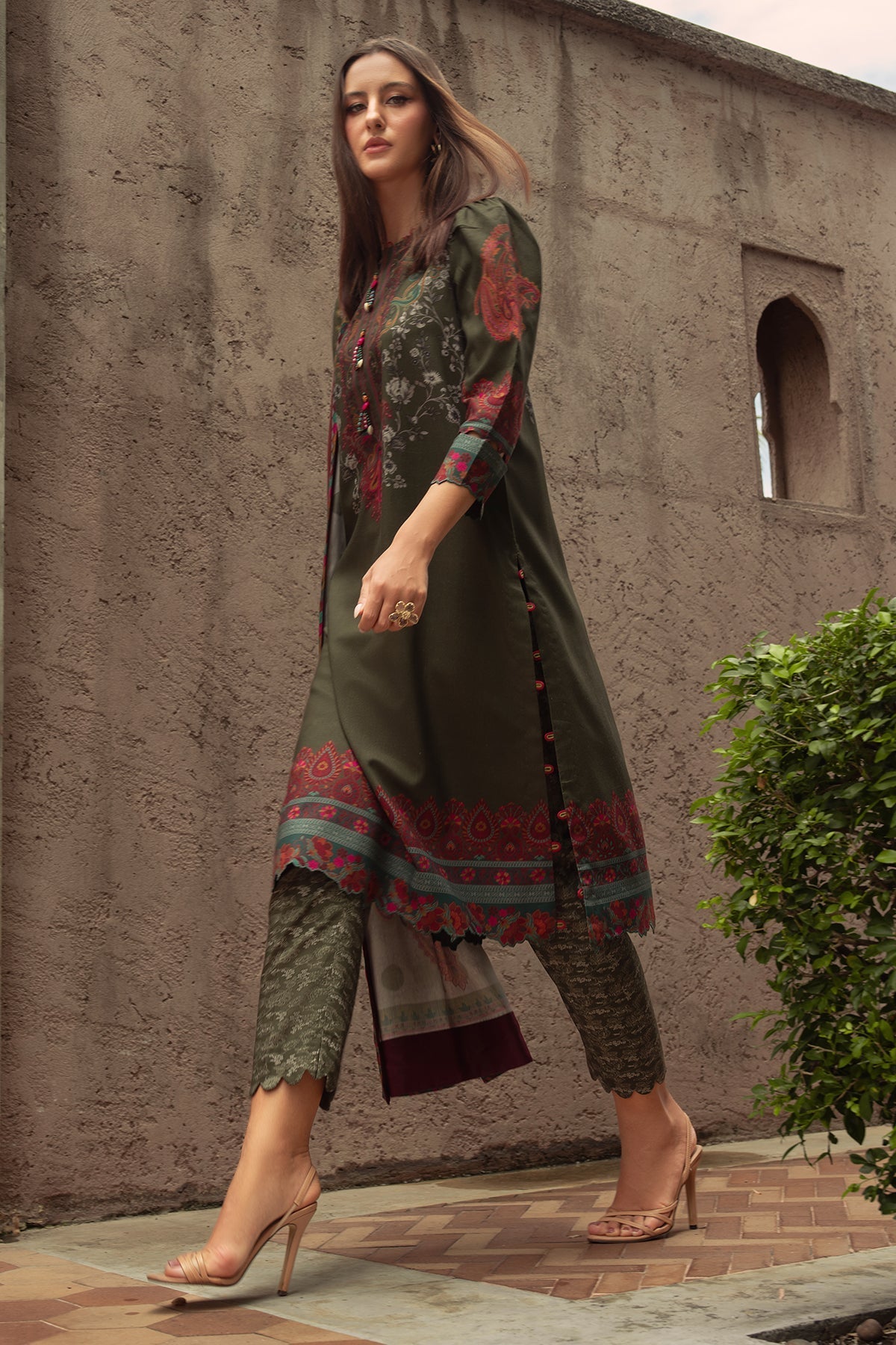 Charizma | C Prints Winter 25 |  3-PC Unstitched Printed Linen Collection CPW5-05 by Charizma - Designer Dress  - Type : Ladies Clothes - Available at Libayah - 100% Original 