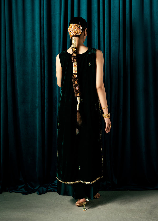 Umsha | Velvet Code | Enchanted Emerald by Umsha - Designer Dress  - Type : Ladies Clothes - Available at Libayah - 100% Original 