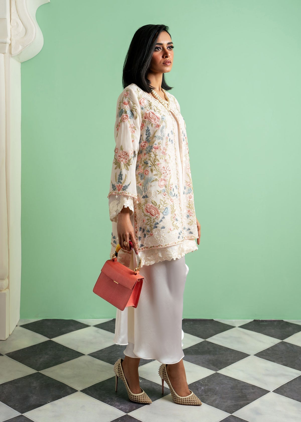 Mahgul | Echoes of Elara | Soft Dust by Mahgul - Designer Dress - Type: Ladies Clothes - Available at Libayah - 100% Original