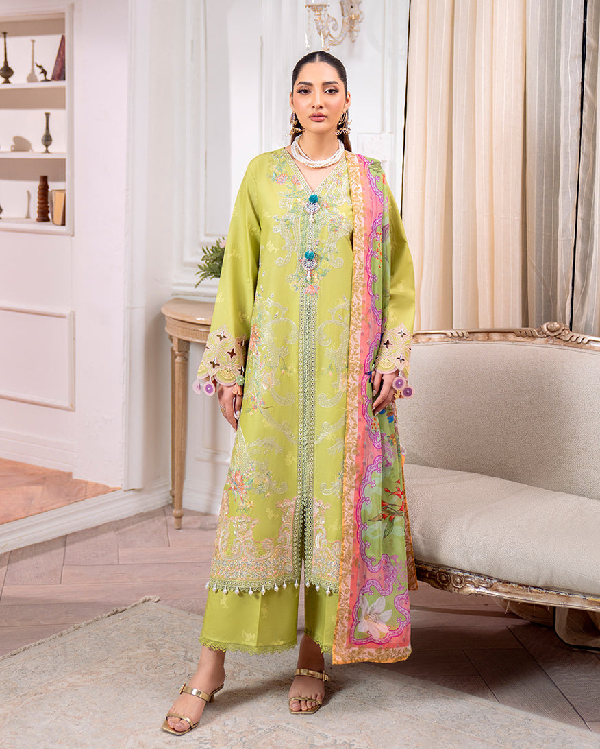 Roheenaz | Aezel Embroidered Cambric | Arven by Roheenaz - Designer Dress  - Type : Ladies Clothes - Available at Libayah - 100% Original 
