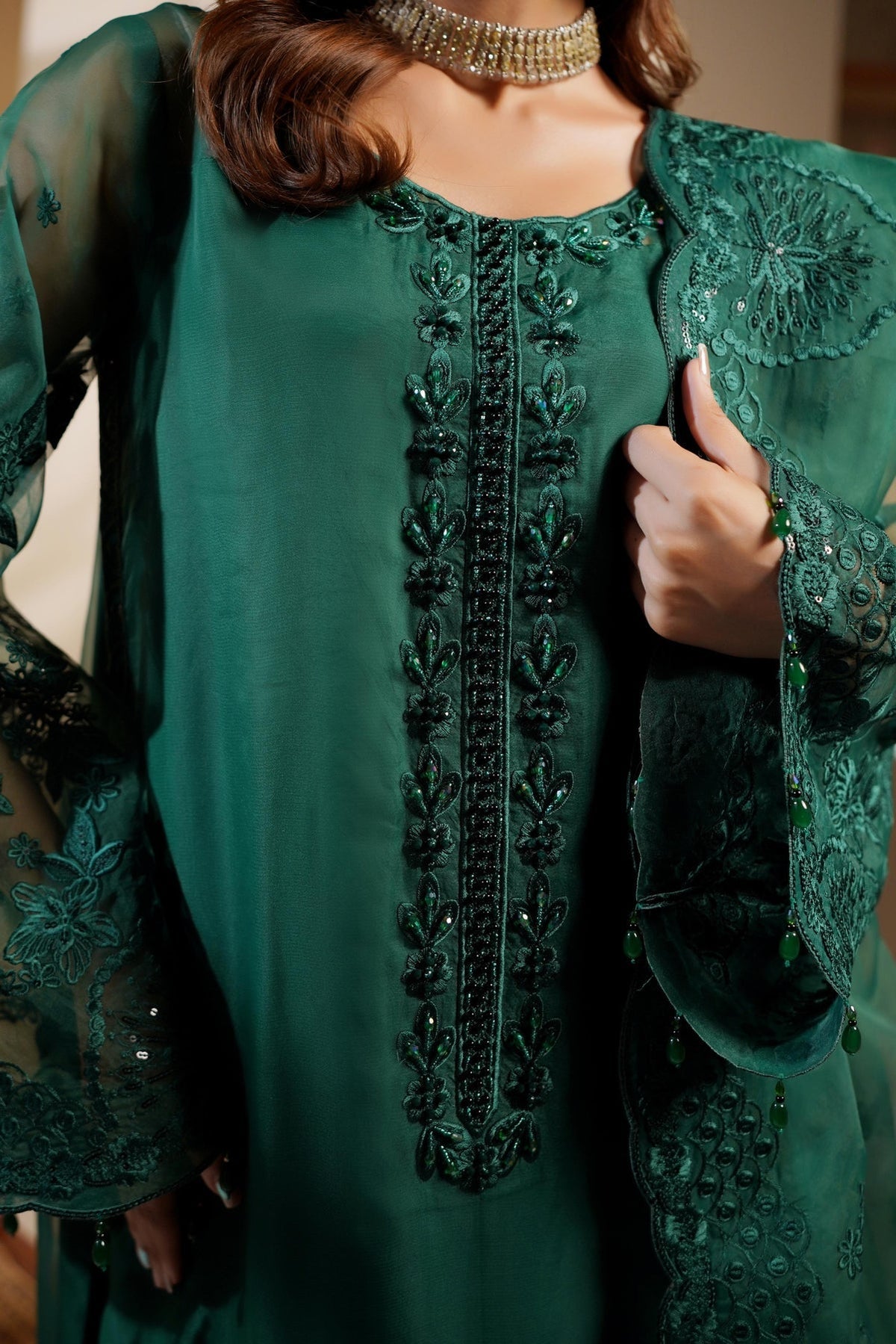 Maryams | Noir Luxe | MERSERA-NOR-1403 by Maryams - Designer Dress - Type : Ladies Clothes - Available at Libayah - 100% Original 