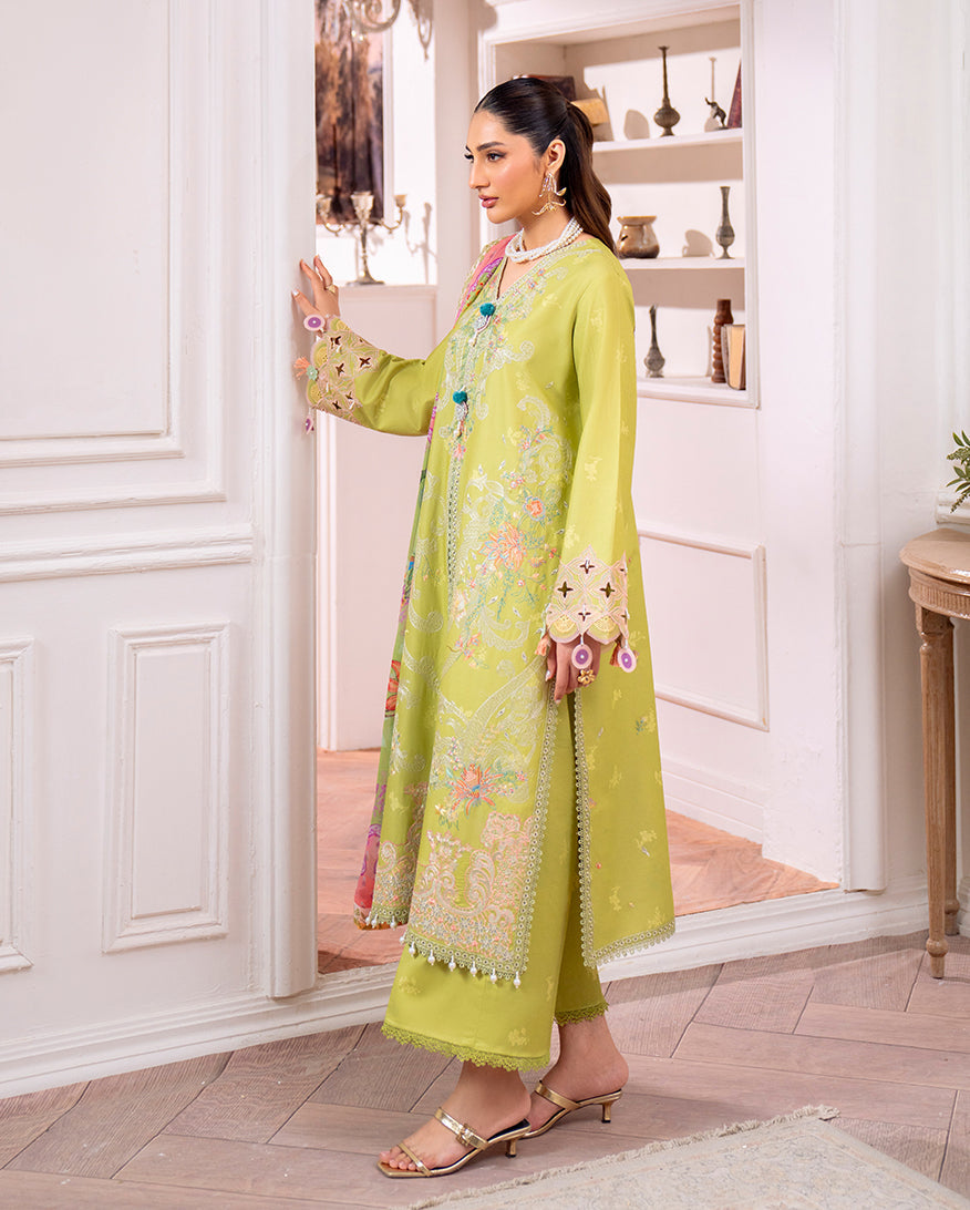 Roheenaz | Aezel Embroidered Cambric | Arven by Roheenaz - Designer Dress  - Type : Ladies Clothes - Available at Libayah - 100% Original 