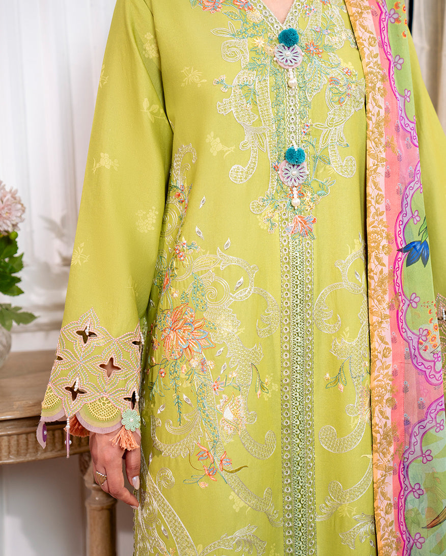 Roheenaz | Aezel Embroidered Cambric | Arven by Roheenaz - Designer Dress  - Type : Ladies Clothes - Available at Libayah - 100% Original 