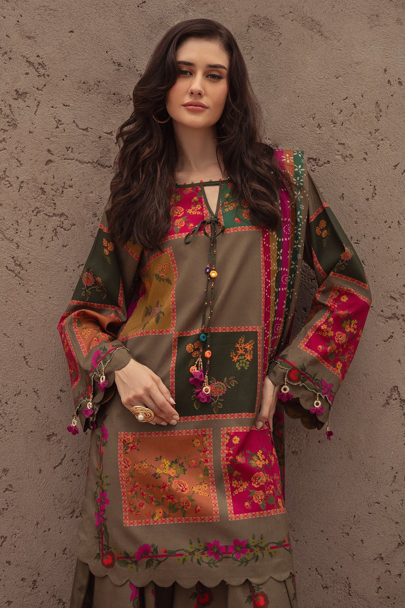 Charizma | C Prints Winter 25 |  3-PC Unstitched Printed Linen Collection CPW5-03 by Charizma - Designer Dress  - Type : Ladies Clothes - Available at Libayah - 100% Original 