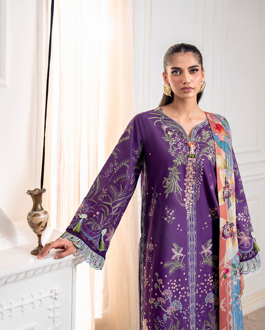 Roheenaz | Aezel Embroidered Cambric | Emaan by Roheenaz - Designer Dress  - Type : Ladies Clothes - Available at Libayah - 100% Original 