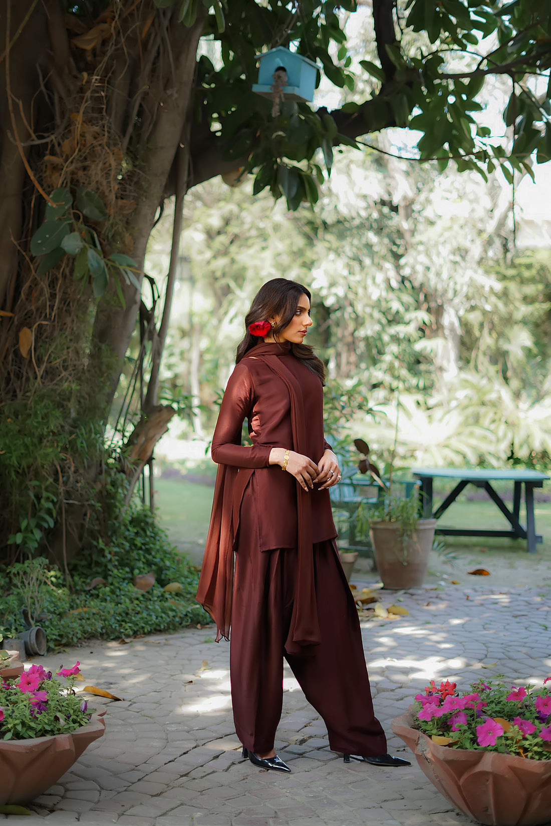 Erum Khan | Nue 25 | Espresso Gloe by Erum Khan - Designer Dress - Type: Ladies Clothes - Available at Libayah - 100% Original