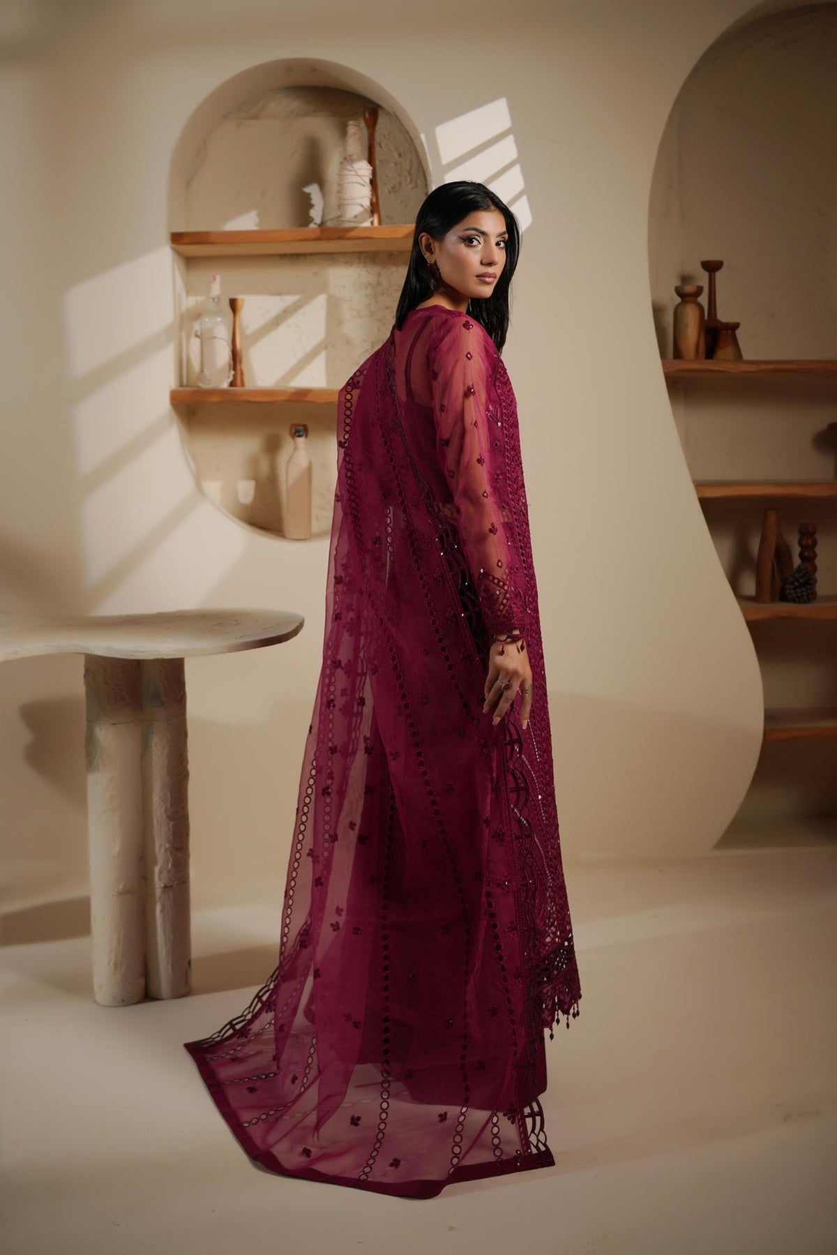 Maryams | Noir Luxe | IRELEEN-NOR-1401 by Maryams - Designer Dress - Type : Ladies Clothes - Available at Libayah - 100% Original 