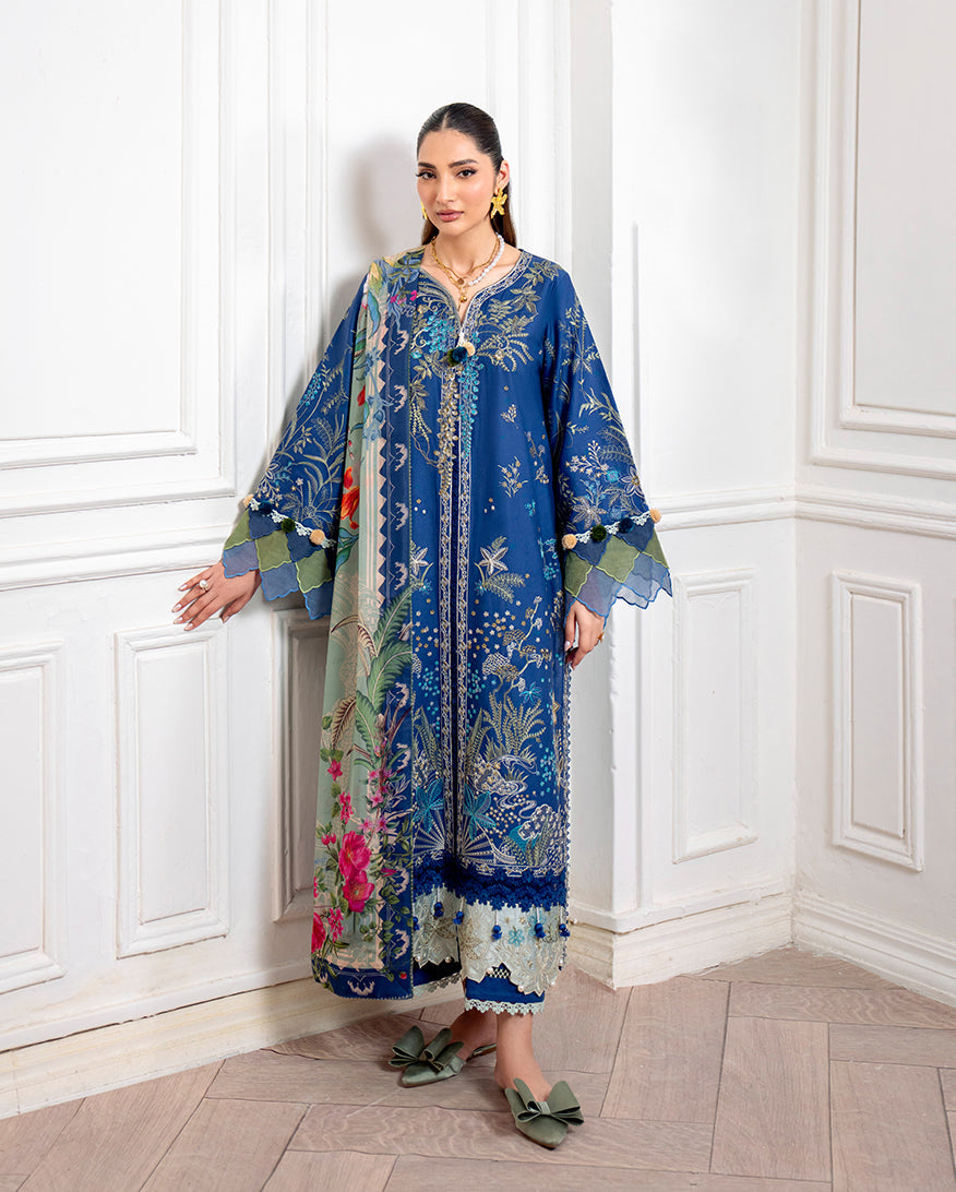 Roheenaz | Aezel Embroidered Cambric | Insha by Roheenaz - Designer Dress  - Type : Ladies Clothes - Available at Libayah - 100% Original 