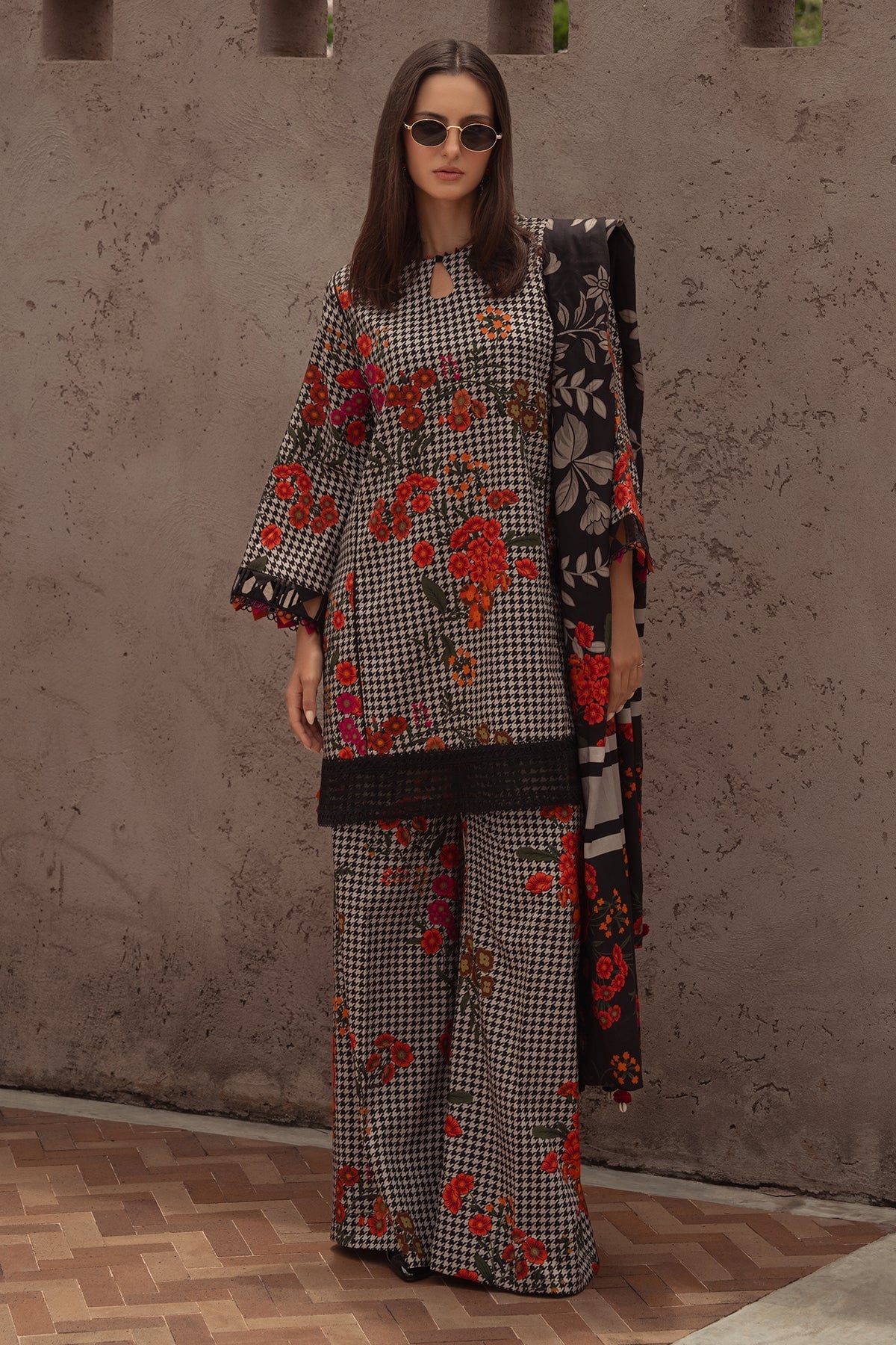 Charizma | C Prints Winter 25 | 3-PC Unstitched Printed Linen Collection CPW5-04 by Charizma - Designer Dress  - Type : Ladies Clothes - Available at Libayah - 100% Original 
