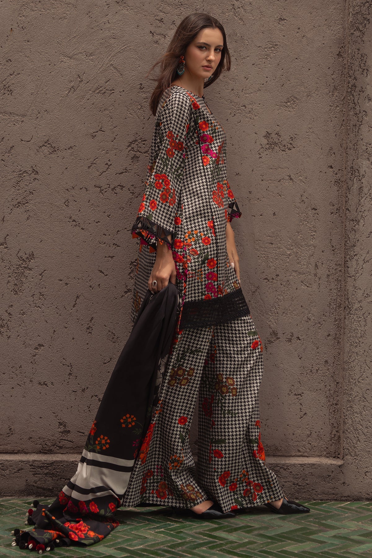 Charizma | C Prints Winter 25 | 3-PC Unstitched Printed Linen Collection CPW5-04 by Charizma - Designer Dress  - Type : Ladies Clothes - Available at Libayah - 100% Original 