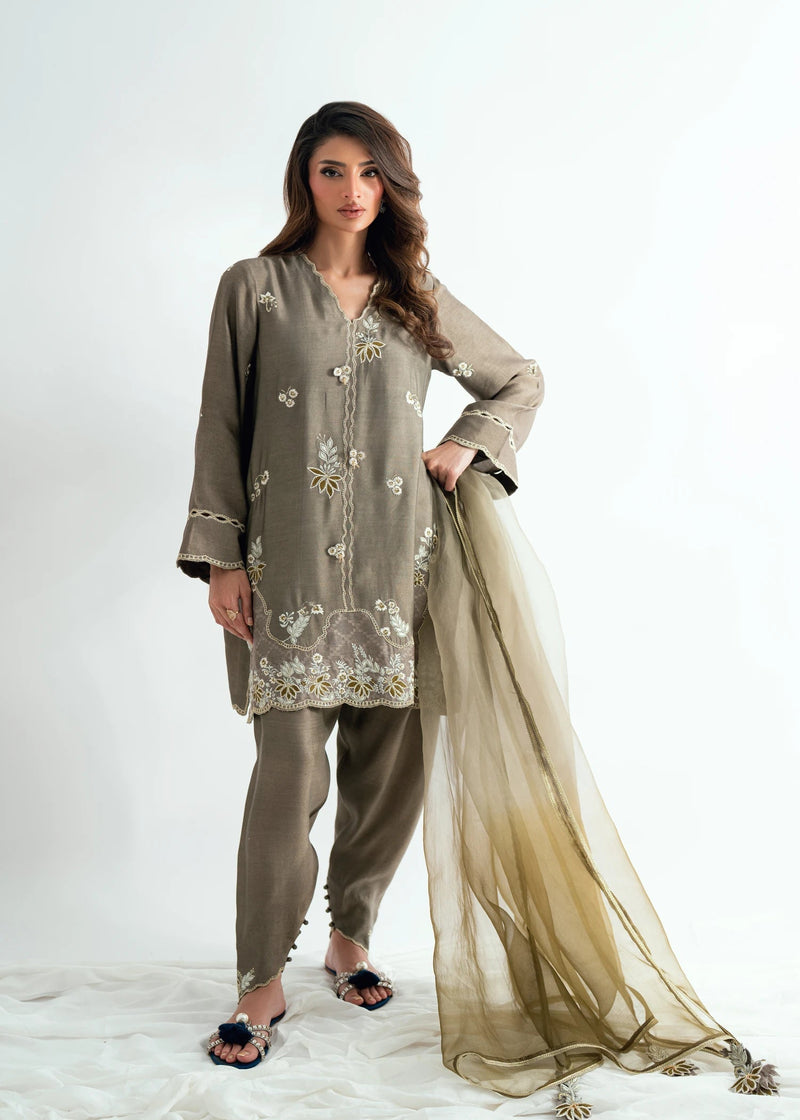 Umsha | Jardin De Luxe |Royal Ash by Umsha - Designer Dress  - Type : Ladies Clothes - Available at Libayah - 100% Original 
