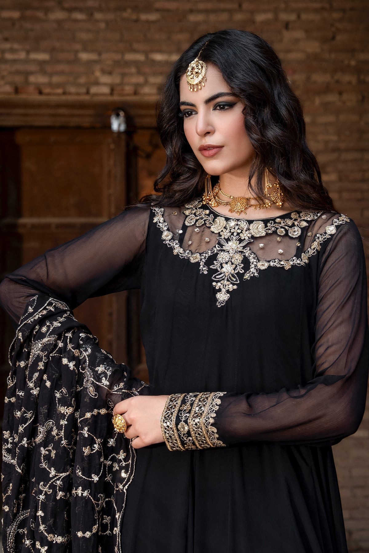 Charizma | Festive Pret | 3-PC Embroidered Chiffon CMA-6-429 by Charizma - Designer Dress  - Type : Ladies Clothes - Available at Libayah - 100% Original 